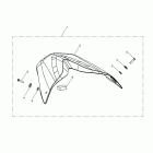 Speed Triple Seat cowl kit, colour