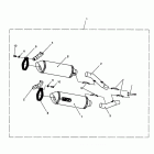 Street Triple Slip on silencers, arrow, pair