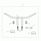 Thunderbird Handlebar, t, chrome, kit