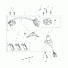 Tiger 1050 Ignition switch & lock set - non abs > 468639 & abs > 44...