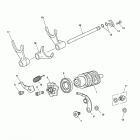 Tiger 1050 Gear selector drum - eng no 340170 >