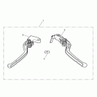 Tiger 1050 Lever kit, adj, std, long