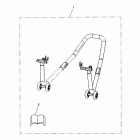 Tiger 1050 Paddock stand, rear