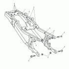 Tiger 1050 SE Rear sub-frame & fittings