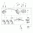 Tiger 1050 SE Ignition switch & lock set - non abs 468640 > & abs 4404...