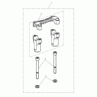 Tiger 1050 SE Riser kit, handlebar, black