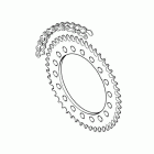 Tiger 800 Chain & sprocket kit