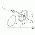 F800GS (K72) Переднее колесо ,спицованное