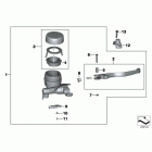 F800R (K73) Handbremsarmatur lenkerklemmung m6