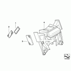 K1300R (K43) Кронштейн номерного знака США /  отражатель