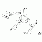 K1600GTL (K48) Cooling system coolant hoses