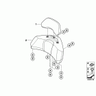 K1600GTL (K48) Backrest pad with backrest