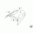 K1600GTL (K48) Rear trim panel, center, grain pattern