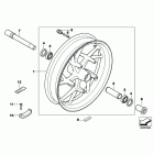 K1600GTL (K48) Cast wheel, tpm, front