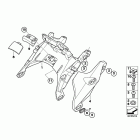 R1200R 05-10 (K27) Кронштейн крепления верхнего обтекателя(паук)