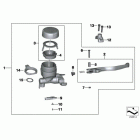 R1200GS ADV 10+ (K255) Handbremsarmatur lenkerklemmung m6