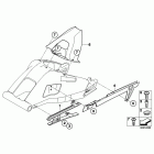 S1000RR 10-11 (K46) Rear wheel fork mounting parts