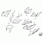 S1000RR 10-11 (K46) Painted parts wn47 mineral-silver met.