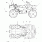 SPORTSMAN TOURING 500 EFI - A09DN50AB/AZ Наклейки