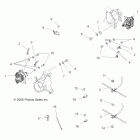 SPORTSMAN TOURING 800 EFI INTL - A09DN76FC Brakes, rear brake lines