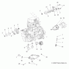 SPORTSMAN TOURING 800 EFI INTL - A09DN76FC Крепление двигателя