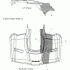 SPORTSMAN 400 HO 4X4 - A09LH46AQ/AX/AZ Теплозащита, заднее крыло