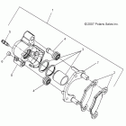 SPORTSMAN 400 HO 4X4 - A09LH46AQ/AX/AZ Колодки тормозные