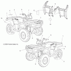 SPORTSMAN 800 HO EFI - A09MN76AX/AZ Наклейки