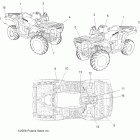 SPORTSMAN X2 500 EFI - A09TN50AX/AZ Наклейки