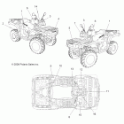 SPORTSMAN X2 500 EFI QUAD - A09TN50EA Наклейки