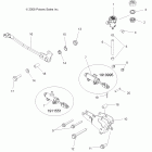 SPORTSMAN XP 550 INTL - A09ZN55FX Brakes, brake pedal and master cylinder