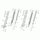 Scarabeo 400-492-500 Light Передняя вилка 2
