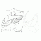 Sport City 125-200-250 E3 Front body  -  front cover