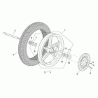 Scarabeo 125-250 E2 (Piaggio Engine) Переднее колесо