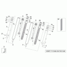 Scarabeo 125-250 E2 (Piaggio Engine) Передняя вилка-детали