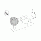 SR 50 H2O NEW (IE+Carb.) Блок цилиндров и поршни