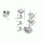 Mini RX Entry Head - cylinder - piston