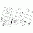 RST 1000 Futura Marzocchi front fork - hubs, sleeves