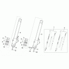 RST 1000 Futura Showa front fork - hubs, sleeves