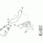 F800GS (K72) Боковая обшивка задней панели