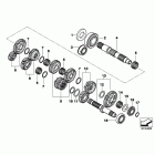 F800ST (K71) 6-ступенчатая трансмиссия  / шестерни передач