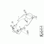 R1200R 05-10 (K27) Wheel cover, rear, mounting parts