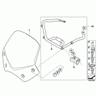 R1200R 05-10 (K27) Windshield sport, clear