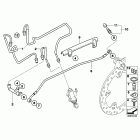 R1200GS 08-09 (K25) Brake pipe rear