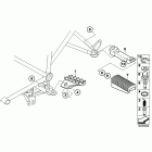 R1200GS ADV 10+ (K255) Footrests, enduro, wide - front / rear
