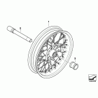 R1200R 10+ (K27) Переднее колесо ,спицованное