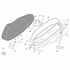 Leonardo 250 (Yamaha Engine) Saddle and helmet compartment