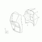 Scarabeo 125-150-200 (Rotax Engine) Front body - internal shield