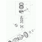 Scrambler Crankshaft, connecting rods & pistons