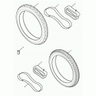 Scrambler Tyres, valves & balance weights